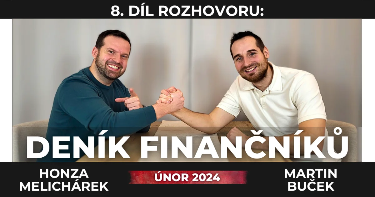 Jan Melichárek a Martin Buček se chystají k rozhovoru na 8. díl jejich pořadu Deník Finančníků měsíc únor 2024.