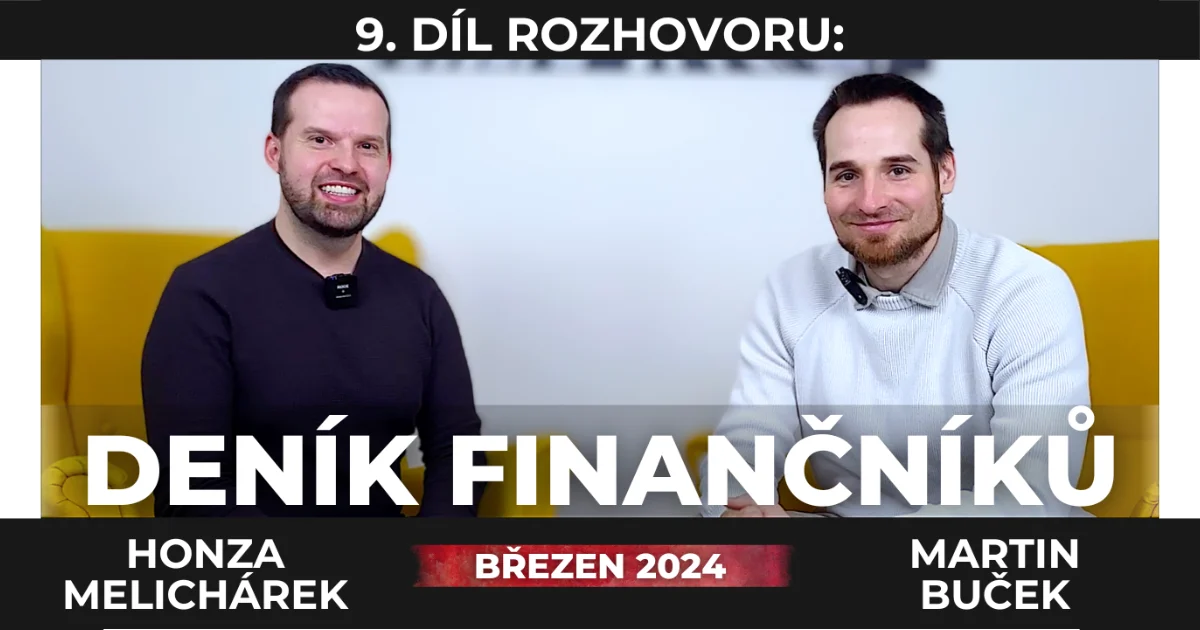 Jan Melichárek a Martin Buček se chystají k rozhovoru na 9. díl jejich pořadu Deník Finančníků měsíc březen 2024.