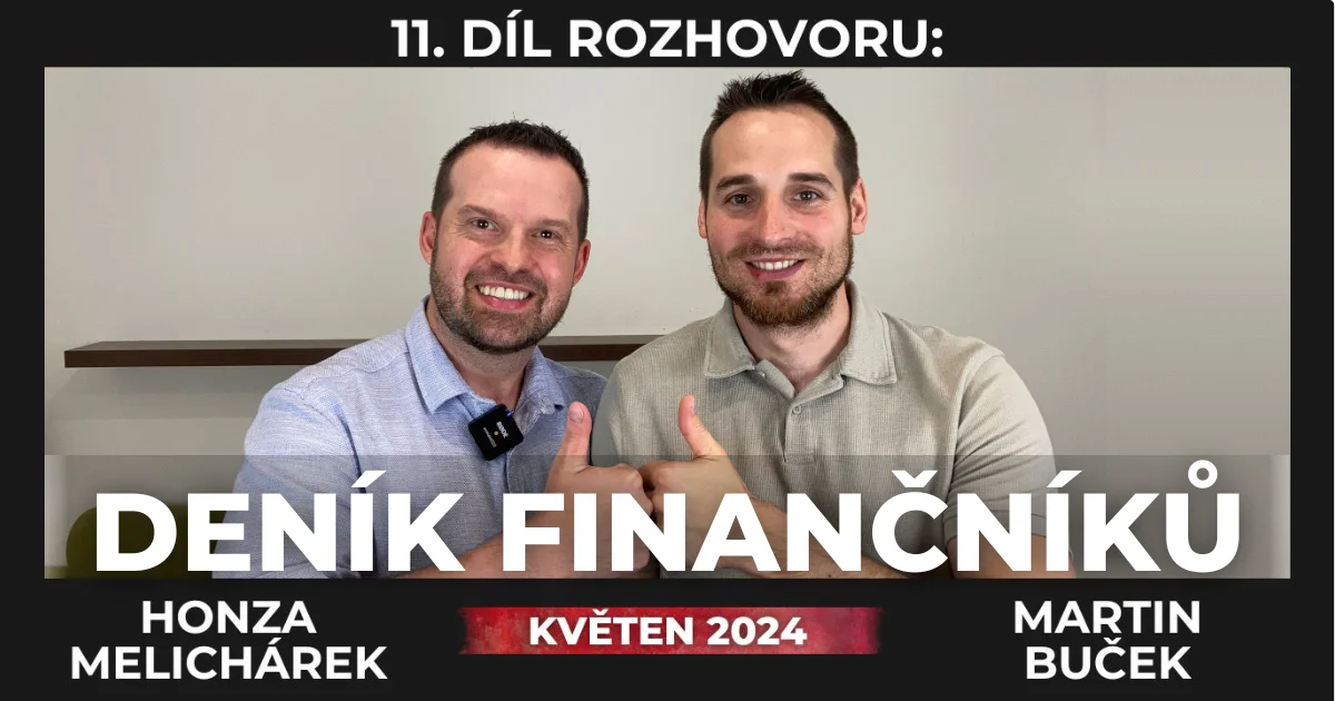 Jan Melichárek a Martin Buček se chystají k rozhovoru na 11. díl jejich pořadu Deník Finančníků měsíc květen 2024.