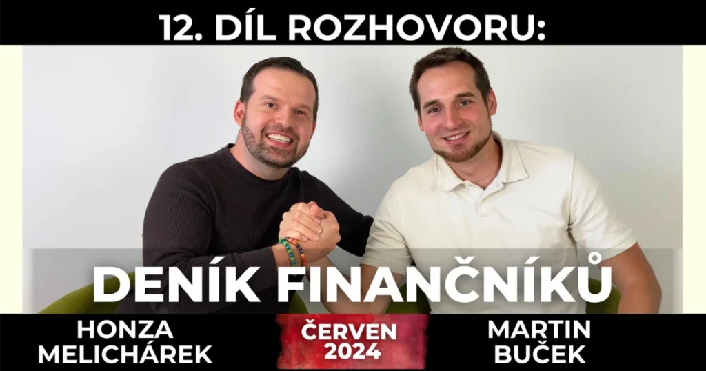 Jan Melichárek a Martin Buček se chystají k rozhovoru na 12. díl jejich pořadu Deník Finančníků měsíc červen 2024.